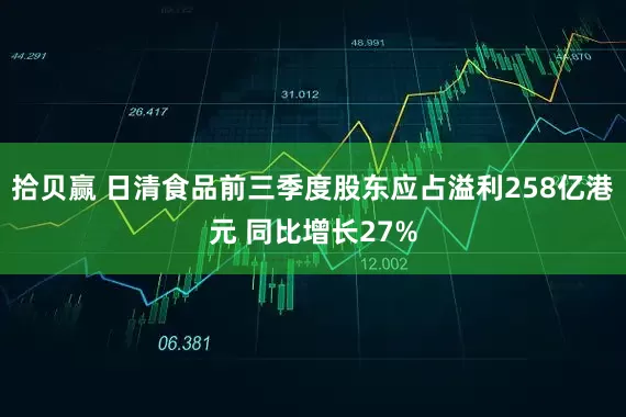拾贝赢 日清食品前三季度股东应占溢利258亿港元 同比增长27%